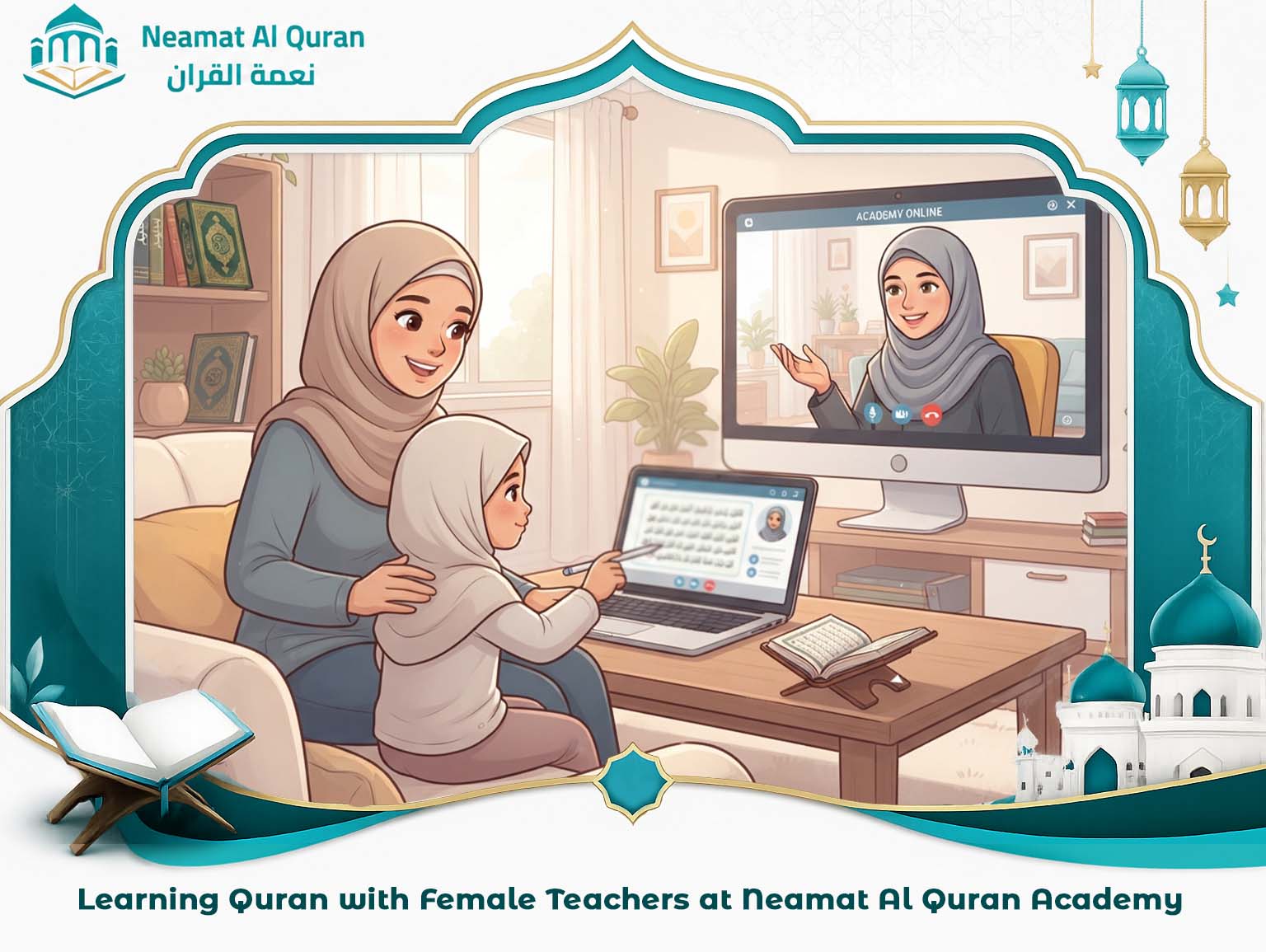 Learning Quran with Female Teachers at Neamat Al Quran Academy